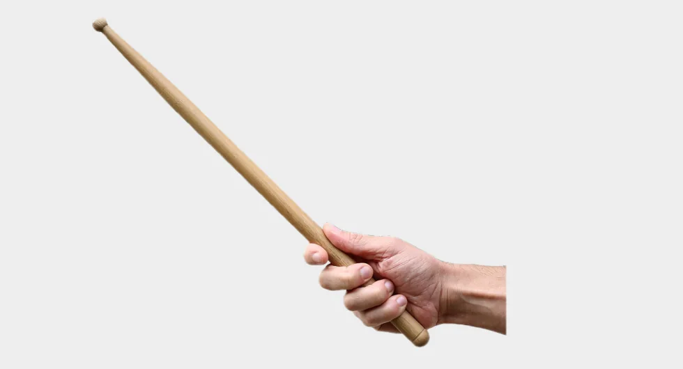 Tenue de baguette à la batterie